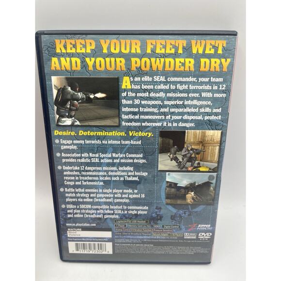 SOCOM: U.S. Navy Seals Greatest Hits PlayStation 2 PS2 Game Tested - Picture 2 of 6